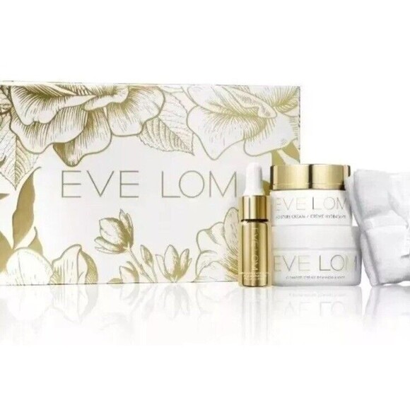 Eve Lom Radiant Renewal Ritual Set‎ Cleanser Cloth Serum Moisturizer NEW IN BOX